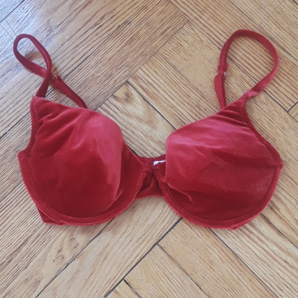 Vintage Victoria's Secret Velvet Bra NWOT